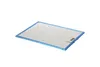 A metal filter with a blue frame on a white background. Produktbild-Vorschau