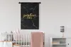 MuchoWow® Wandteppich Wandbehang Zitat - Positiv - Gold - Produktbild-Vorschau 2