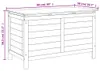 vidaXL Zahradní truhla 99x50x56,5 cm z jedlového masivu Náhled obrázku produktu 8
