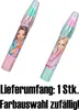 Two lip balm shaped erasers with different Top Model characters printed on them, set against a white background. Text below indicates quantity and random color selection. Produktbild-Vorschau