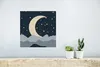 MuchoWow® Poster Pastell - Nacht - Mond 30x30 cm - Produktbild-Vorschau 5