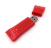 Onwomania Bonbon Süßigkeit Bonscher rot Papier USB Stick in Produktbild-Vorschau 3
