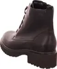 A black leather boot shown from the side and back. Anteprima dell’immagine prodotto