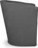 A dark gray armchair with a slight curve, shown from a side angle against a white background. Produktbild-Vorschau