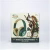 ZELDA Cuffia Over-Ear Wireless Condivisione luce LED Aux Anteprima dell’immagine prodotto 4