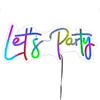 LED NEON Schild Lets Party - Leuchtschriftzug - L: 41cm - Produktbild-Vorschau 2