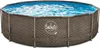 Mountfield Elite Rattan-Rahmen-Pool 4,88 × 1,22 m, dunkles Produktbild-Vorschau 1