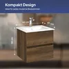 VILSTEIN Badmöbel | Waschtisch | mit Waschbecken | hängend Produktbild-Vorschau 4