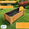 Coemo Hochbeet großes Kräuterbeet Holz mit Pflanzfolie 90 x Produktbild-Vorschau 5