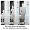 JOHO Asta doccia 100 cm in acciaio inox Asta doccia Anteprima dell’immagine prodotto 5