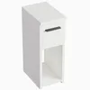 A white bedside table with a drawer and an open shelf, shown from a three-quarter angle against a white background. Náhľad obrázku produktu