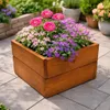 Grande jardinière carrée – Pot de fleurs moderne, résistant Voir les images du produit 3