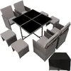 tectake® Rattan Sitzgruppe Bilbao für 4 bis 8 Personen Produktbild-Vorschau 2