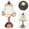 Miniaturní lampa v měřítku 1/12, bílá, celková výška 6 cm, Náhled obrázku produktu 6