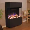Glow Fire Elektrokamin 'PR15' in Schwarz | LED Standkamin Produktbild-Vorschau 1