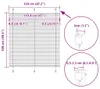 vidaXL Plissee Weiß 120x100 cm Stoffbreite 119,4 cm Produktbild-Vorschau 6