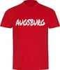 multifanshop Kinder T-Shirt - Augsburg - Textmarker, rot, Produktbild-Vorschau 1