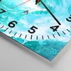 Wanduhr - Quadrat - Glasuhr - Abstraktion modern - 30x30cm Produktbild-Vorschau 5