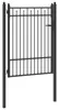 vidaXL Cancello da recinzione HORST 100 x 125 cm in metallo Anteprima dell’immagine prodotto 3