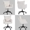 A collage of four images showing different angles of a cream-colored corduroy office chair. Náhľad obrázku produktu