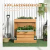 Vyvýšený záhon Outsunny se 4 truhlíky na květiny se Náhled obrázku produktu 4