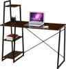 SVITA combo1 Regal-Schreibtisch Nussbaum-Optik schwarze Produktbild-Vorschau 1