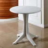 ProGarden Tisch Levante 70 cm weiß rund, Vollkunststoff Produktbild-Vorschau 3