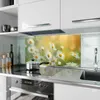 Küchenrückwand Spritzschutz Glas mit Motiv Blühende Produktbild-Vorschau 2