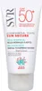 A close-up studio shot of a white tube of sunscreen. Náhled obrázku produktu