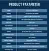 A product parameter table for an electric bike. Produktbild-Vorschau