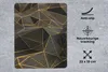 MuchoWow® Mauspad Mousepad Abstrakt - Gold - 3D - Luxus - Produktbild-Vorschau 2