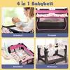 4 in 1 Kinderreisebett, höhenverstellbares Babybett mit Produktbild-Vorschau 3