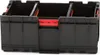 A black tool box with red accents, shown from the front. Náhled obrázku produktu