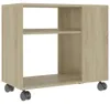 vidaXL Príkonový stolík, Imitácia dub Sonoma, 70x35x60,5 Náhľad obrázku produktu 1
