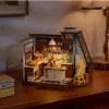 A miniature dollhouse kitchen scene with LED lighting. Náhľad obrázku produktu