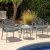 Outsunny Rattan Bistroset – zahradní sedací souprava se 2 Náhled obrázku produktu 2