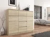 Komoda 120 cm 6 zásuvky 2 dveře skříňka FRAMIRE S-62D Náhled obrázku produktu 7