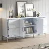 Merax glanzende dressoir met 4 lades en 2 deuren, commode Productafbeelding-voorbeeld 2