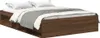 vidaXL Bettgestell Braun Eichen-Optik 120x200 cm Produktbild-Vorschau 1