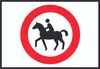Reiten verboten Schild A2 Rückseite selbstklebend Produktbild-Vorschau 1