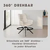 byLIVING Esszimmerstuhl 2er Set HAMILTON drehbar 360 Grad, Produktbild-Vorschau 4