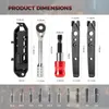 ROCKBROS 10-in-1 Fahrrad Multifunktionswerkzeug Klappbares Produktbild-Vorschau 2