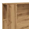 vidaXL Zagłówek łóżka z półkami Dąb Artisan 200x18,5x102,5 Podgląd zdjęcia produktu 7