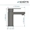 SCHÜTTE Waschtischarmatur ELEPHANT mit Ablaufgarnitur, Produktbild-Vorschau 3
