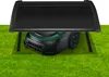 Izrielar Schwarze Rasenmäher Garage aus robuster PC-Platte Produktbild-Vorschau 1
