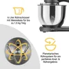 KLAMER Küchenmaschine 1800W, Knetmaschine mit 6 Liter Produktbild-Vorschau 6