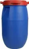 A blue plastic barrel with a red lid. Produktbild-Vorschau
