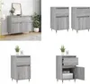 vidaXL Sideboards 2 Stk. Grau Sonoma 40x35x70 cm Produktbild-Vorschau 1
