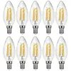 10 x LED Filament Leuchtmittel Kerze gedreht 4W = 40W E14 Produktbild-Vorschau 1