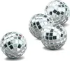 Miniatur Discokugeln 4 Stück silber 3,5cm - Einheitsgröße Produktbild-Vorschau 1